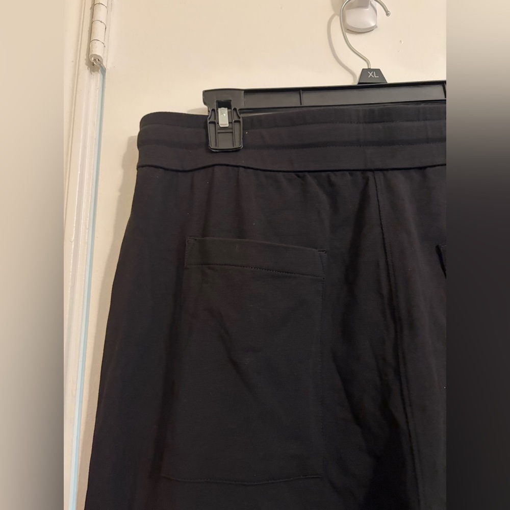 Eileen Fisher Black Drawstring Cargo Joggers - Picture 7 of 8